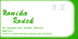 monika rodek business card