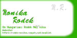 monika rodek business card